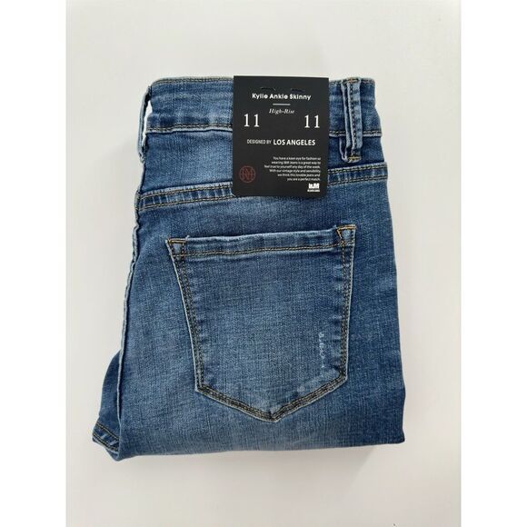 L&M Black Label High Rise Kylie Ankle‎ Skinny Denim Jeans Women's Size 11 NEW - Picture 1 of 7